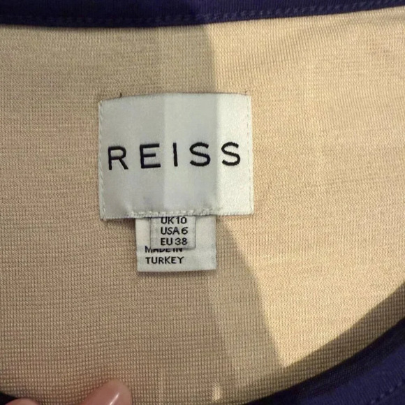 NEW Navy  Striped Dress, Reiss, US 6 - Picture 5 of 5